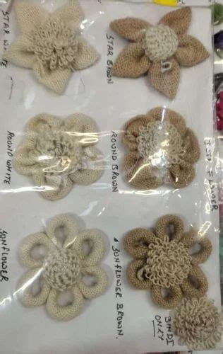 Jute Flowers at Rs 800/pack | Handmade Flower in Raigad | ID: 2849703883448