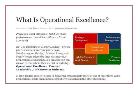 What Is Operational Excellence