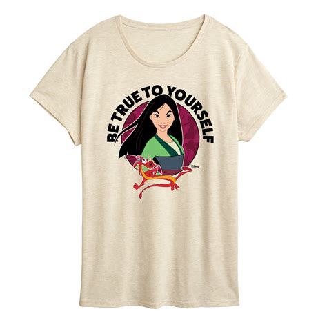 Disney Princess Be True To Yourself Mulan And Mushu Women S Short