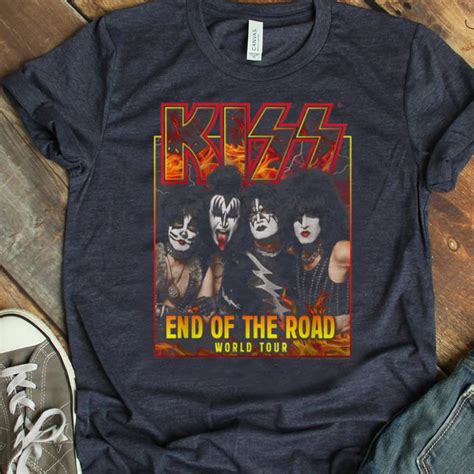 Official Kiss End Of The Road World Tour Shirt Hoodie Sweater Longsleeve T Shirt