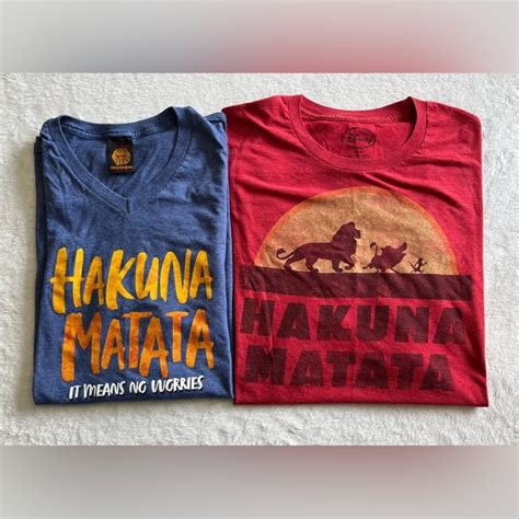 Disney Tops Disneys Hakuna Matata Graphic Tshirt Bundle Sz X Lion