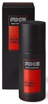 LOT OF 6 AXE Daily Fragrance ADRENALINE ICED MUSK GINGER Pump 100 Ml