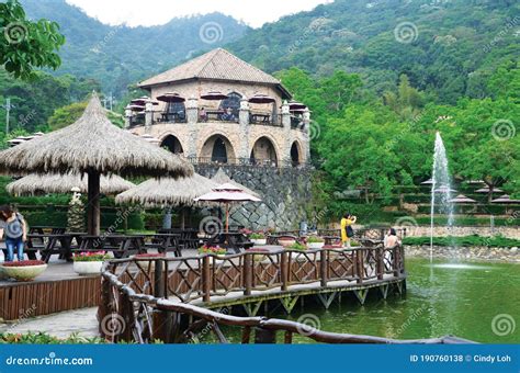 Hexagon Restaurant At Xinshe Summit Resort Editorial Stock Photo