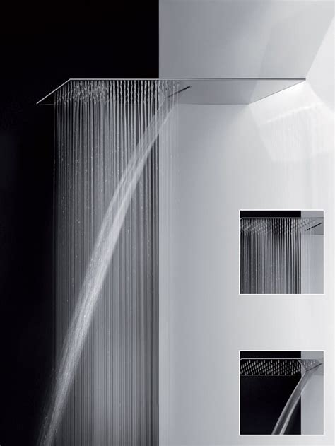 TREMILLIMETRI Extra Flat Steel Waterfall Shower By Gessi Design Gessi