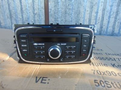 Radio FORD 6000CD Mondeo MK4 Focus MK2 LIFT KOD 12340193076