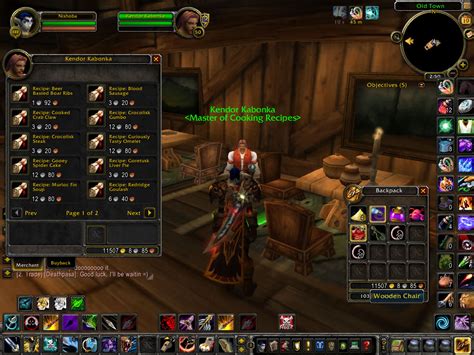 Shadows Wow Guide: Cooking in Stormwind