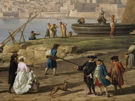 Scene In Port Of Naples Giclee Print Claude Joseph Vernet Art