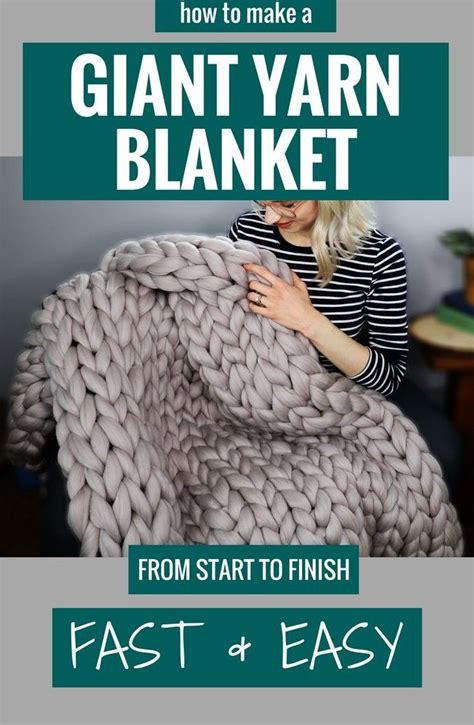 The Things You Need To Make A Chunky Knit Blanket An Easy Diy Artofit