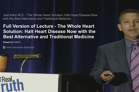 Full Version Of Lecture The Whole Heart Solution Halt Heart Disease