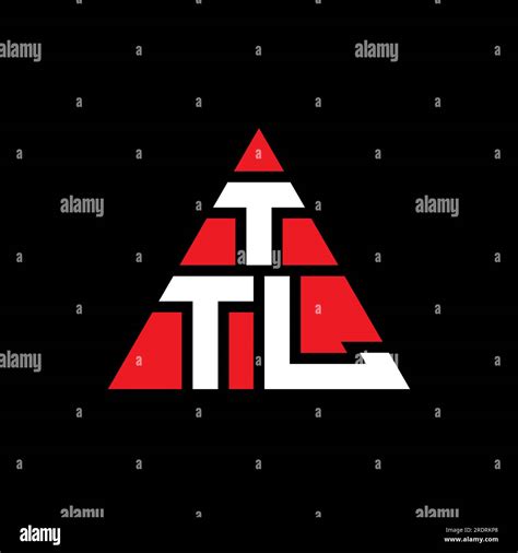 Logo De Lettre Triangle Ttl Avec Forme De Triangle Monogramme De Logo