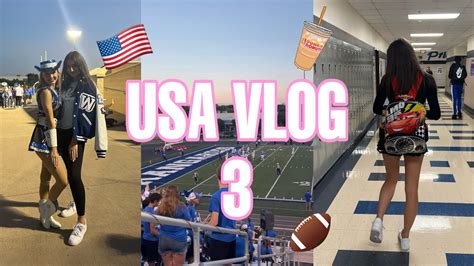 Den Na Americk Kole Football Game Pep Rally Vlog My Exchange