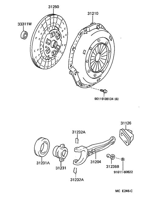 TOYOTA LAND CRUISER 60 62HJ61LG MNCXW POWERTRAIN CHASSIS CLUTCH