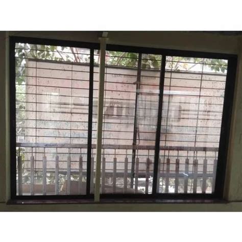 Powder Coated 12mm Black Aluminium Sliding Window For Home Office And