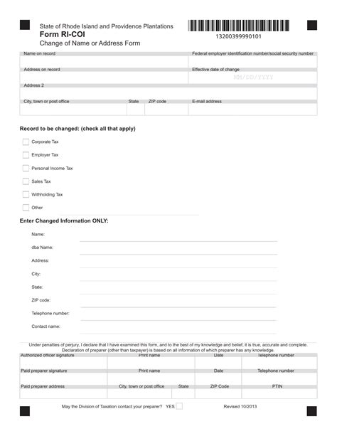 Form Ri Coi Fill Out Sign Online And Download Fillable Pdf Rhode Island Templateroller