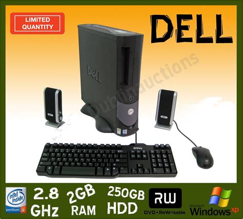 Dell Optiplex Gx270 Desktop Pc Pentium 4 Ht 2 8ghz 3gb Ram Memory 320gb Hard Drive Dvd Rom