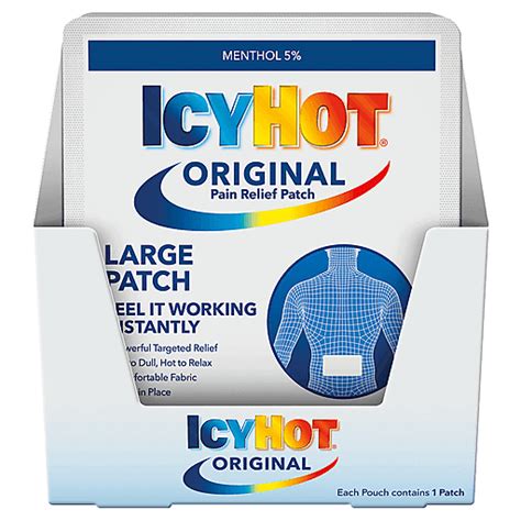 Icy Hot Pain Relief Patch Ea Buehler S