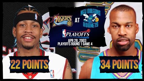 Nba Duel Allen Iverson Pts Vs Baron Davis Pts Ers At