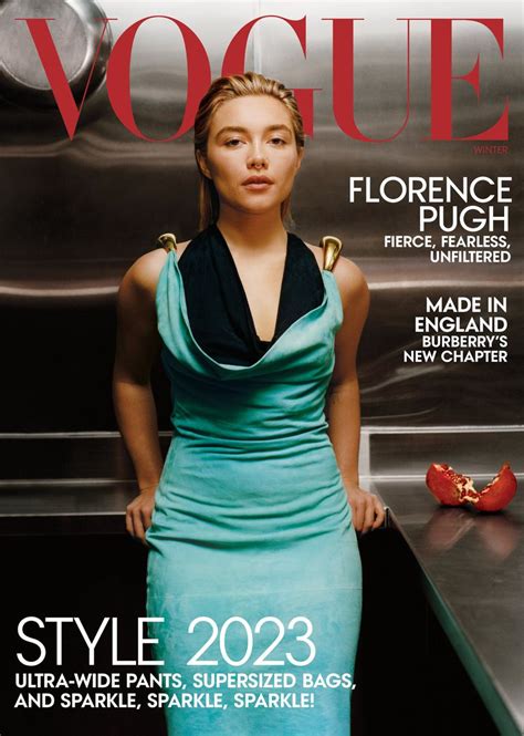 Florence Pugh American Vogue Winter 2023 Cover Ufw Ano Vi