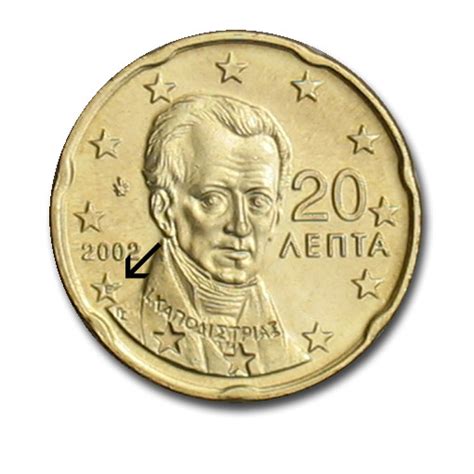 Greece 20 Cent Coin 2002 E Euro Coins Tv The Online Eurocoins Catalogue