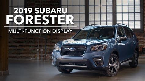 Subaru Forester Display Settings