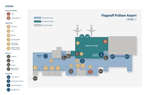 Terminal Map - Flagstaff Pulliam Airport (FLG) - Flagstaff, Arizona