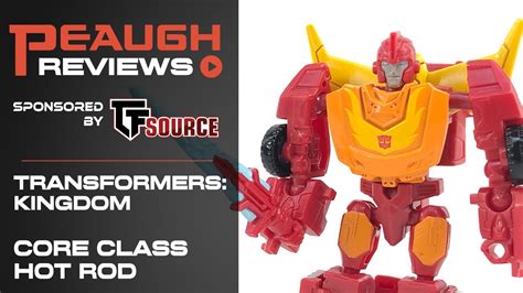 Video Review Transformers Kingdom Legacy Core Class HOT ROD YouTube