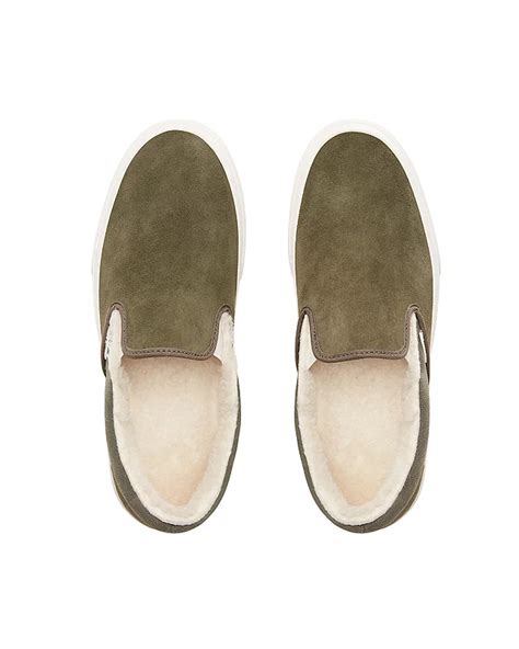 Suede And Sherpa Classic Slip On Shoes Vans Official Store