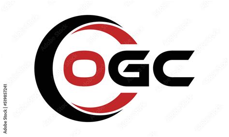 Ogc Swoosh Three Letter Logo Design Vector Template Monogram Logo