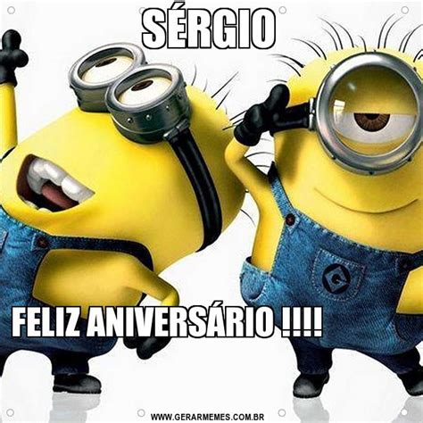 SÉRGIO FELIZ ANIVERSÁRIO Gerador de Memes Online