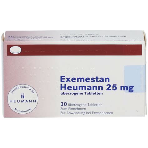 Exemestan Heumann 25 Mg 30 St Mit Dem E Rezept Kaufen Shop Apotheke