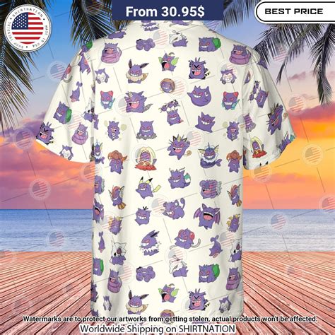 Gengar Cosplay Pokemon Hawaiian Shirt • Shirtnation Shop Trending T