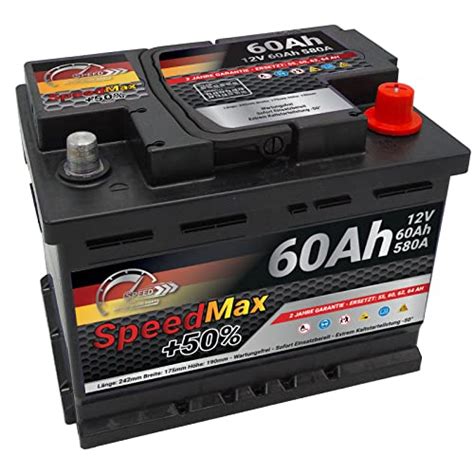 BATTERIA AUTO SPEED MAX L2 60Ah 580A EN 12V POLO POSITIVO DESTRA