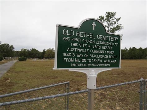 Old Bethel Cemetery In Crestview Florida Find A Grave Begraafplaats