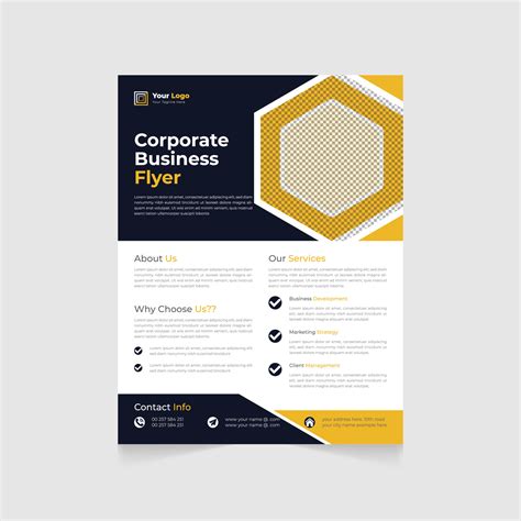 Corporate Unique Business Flyer Poster Design Background Template