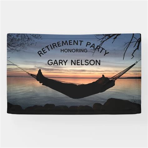 Retirement Theme - Party Banner | Zazzle