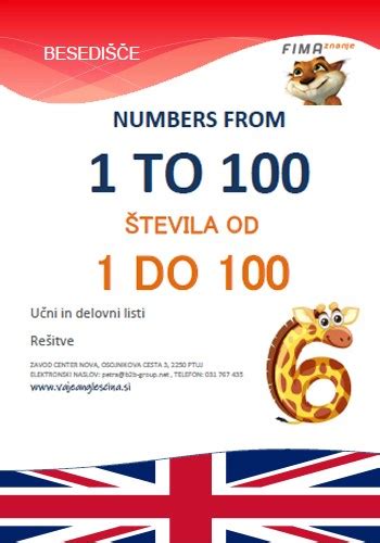 Ordinal Numbers Vrstilni Tevniki Angle Ke Vaje