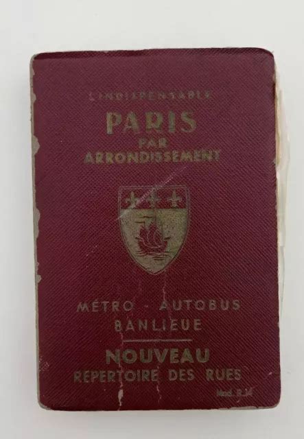 Guide Ancien Indispensable Paris Arrondissements Metro Autobus Banlieue