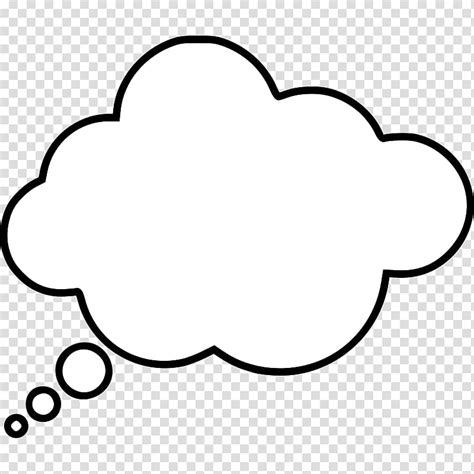 Thought Speech Balloon Thought Bubble Transparent Background Png