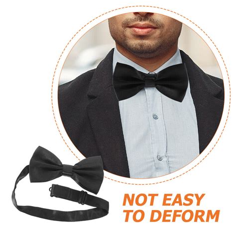 Mens Bow Tie Double Layers Wedding Bow Tie Groom Bow Tie Solid Color