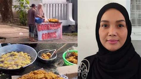 Inilah Sosok Ibu Ibu Viral Bagikan Gorengan Setiap Hari Depan Rumah Di