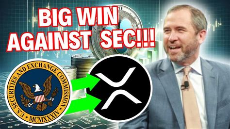 RIPPLE XRP NEWS TODAY XRP CEO BRAD GARLINGHOUSE REVEALS BIG WIN