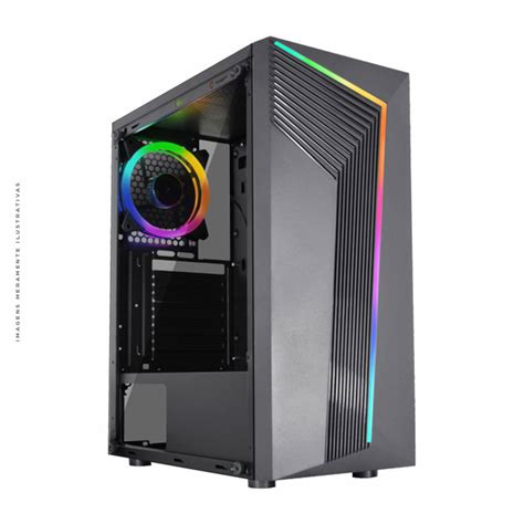 Gabinete Gamer K Mex Yaiba IV ATX LED RGB CG 10AA