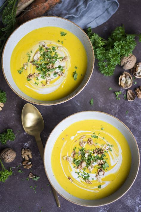 Pikante Pastinaken M Hren Suppe Mit Waln Ssen Simply Vegan