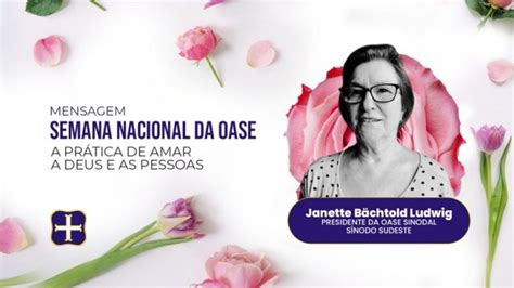 Portal Luteranos Mensagem Semana Nacional Da Oase S Nodo Sudeste