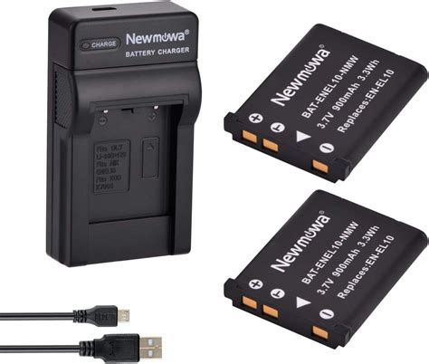 Newmowa En El Ersatz Akku Und Tragbar Usb Ladeger T Set F R Nikon