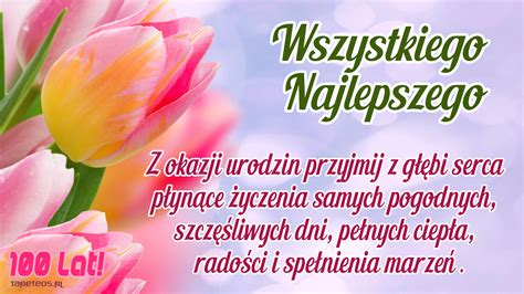 Urodziny Happy Birthday Tulipany Zyczenia Urodzinowe Z Okazji