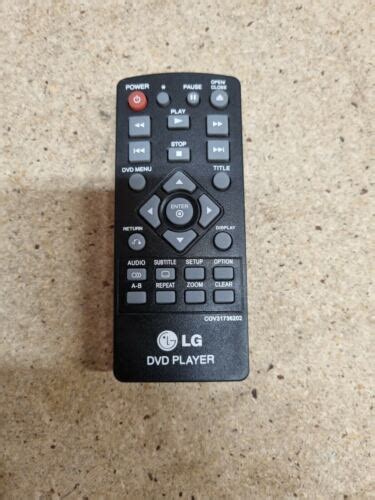 GENUINE LG COV31736202 Dvd DISC PLAYER REMOTE CONTROL ONLY FREE POST