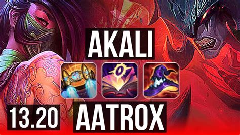 Akali Vs Aatrox Top 11 1 4 2 2m Mastery 6 Solo Kills Legendary