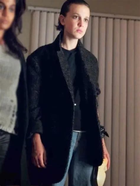 Stranger Things S03 Eleven Wool Coat Discount