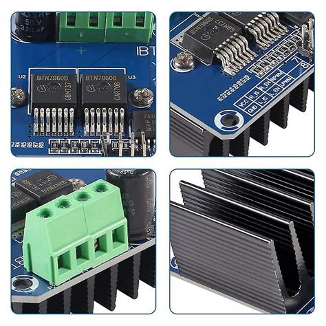 2pcs Bts7960 43a High Motor Driver Module Smart Car Driver Module For Current Limit Fruugo Dk